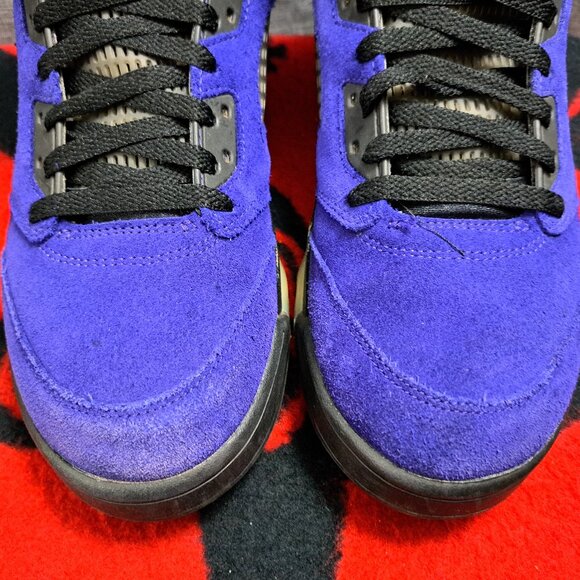 Size 10 Air Jordan 5 Retro Alternate Grape Purple Aqua Men’s (136027-500) - Picture 12 of 13